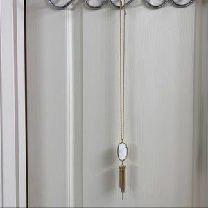 Kendra Scott Tassel Necklace - White Pendant